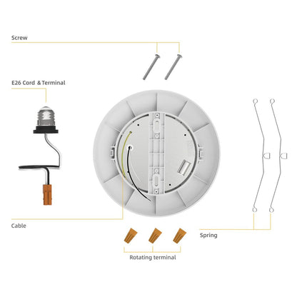 2-Pack - 6in. LED Color Tunable Disc Downlight - 10W - 1000 Lumens - 27K/30K/40K/50K/60K