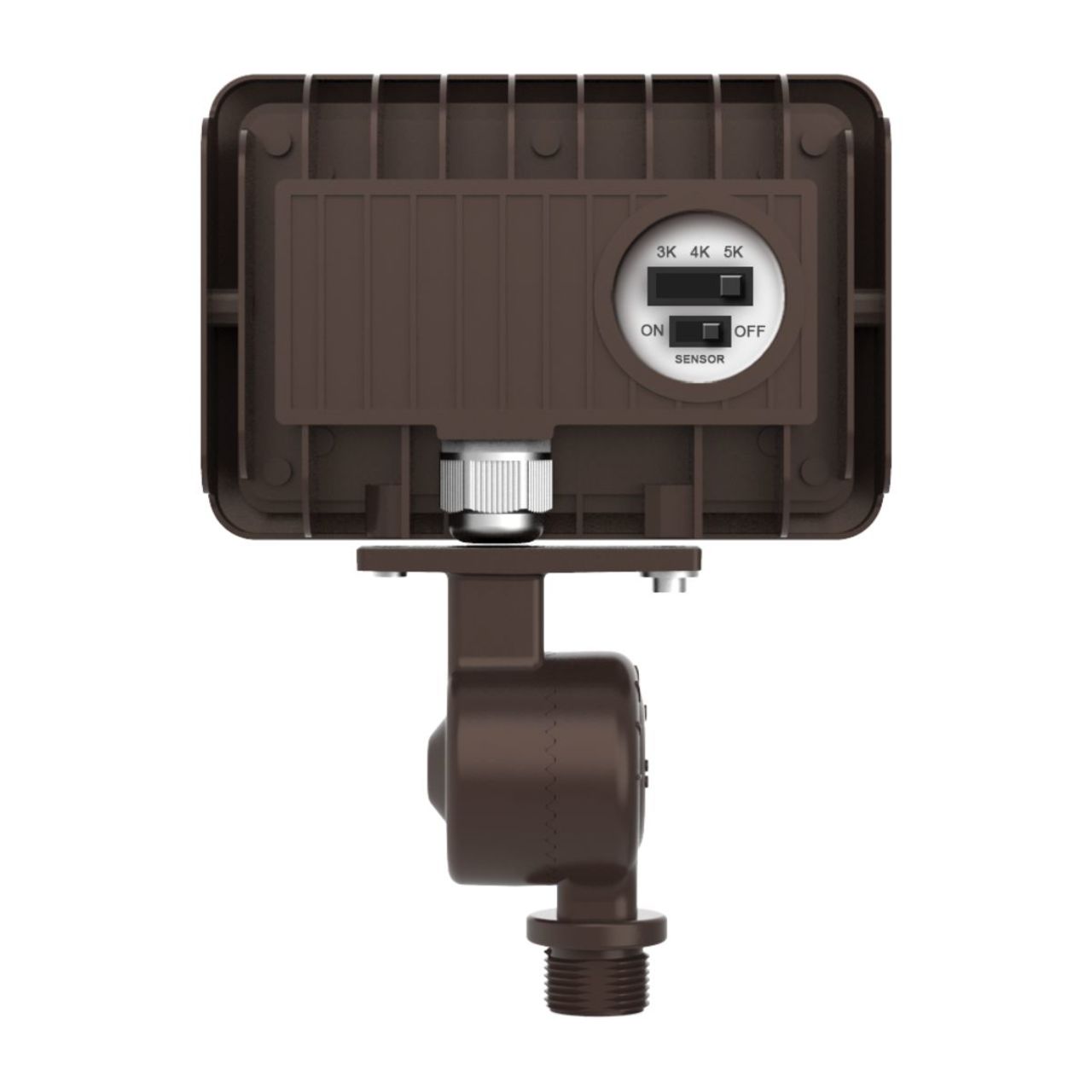 LED Mini Flood Light - 15W - Color Tunable - Bronze Finish - Adjustable Knuckle Mount - LumeGen