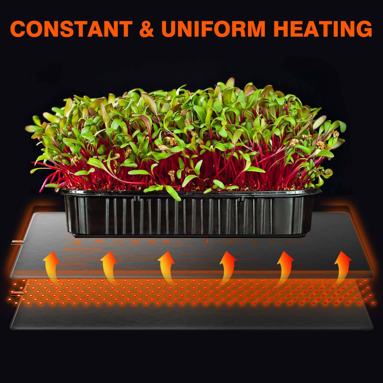 Seedling Heat Mat & Controller Set - 10in. x 20.75in. - Spider Farmer