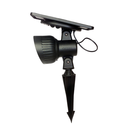 Solar LED Progressive Spot Light - Black - Gama Sonic