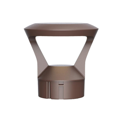 LED Wattage Adjustable & Color Tunable Rounded Bollard Light Top - Y-Shaped Top - 14W/19W/24W - 3000K/4000K/5000K - LumeGen