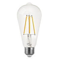 LED ST19 Filament - 7W - Dimmable - 75W Equiv - 800 Lumens - 2700K - Euri Lighting