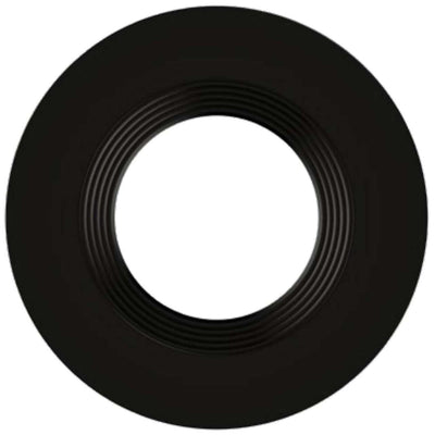 6in. Interchangeable Trim for Retrofit Downlights - Matte Black - Keystone