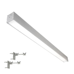 Wall Mount LED 4ft. Up/Down Linear Light - 50 Watt - Color Tunable 3000K/4000K/5000K - Silver Lamp Body - LumeGen