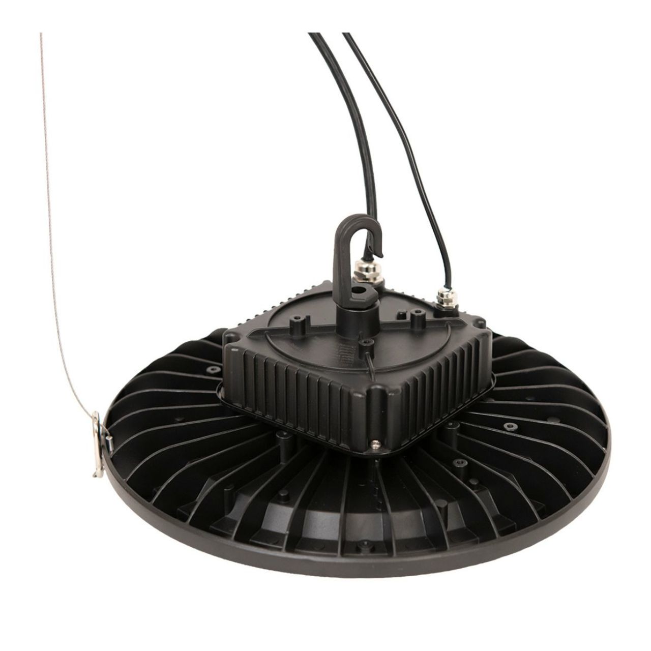 LED UFO High Bay - 200W - 27,000 Lumens - 5000K - Black Finish - Energetic Lighting