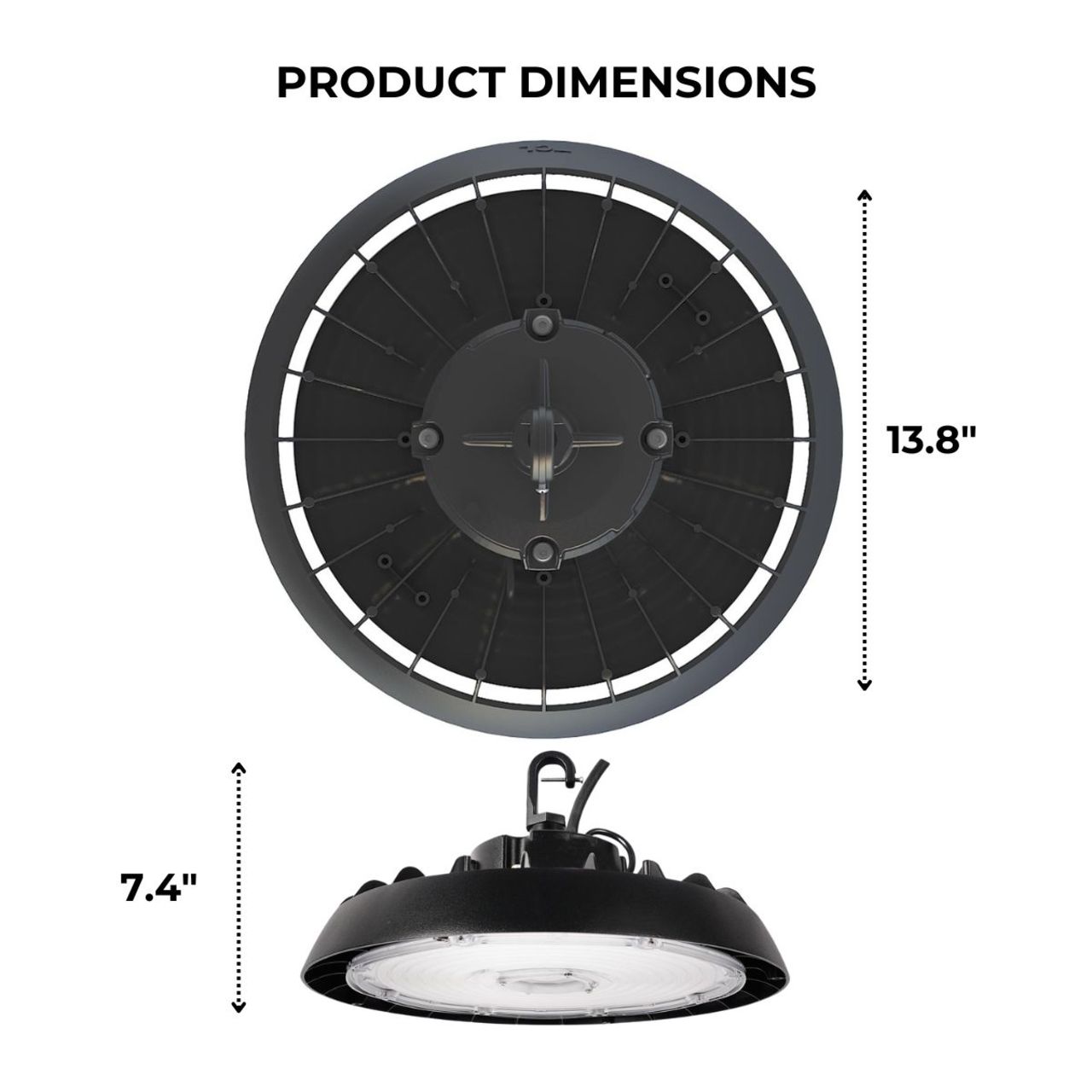 LED UFO High Bay - Wattage Adjustable 200W/240W/300W - 4000K/5000K - LumeGen