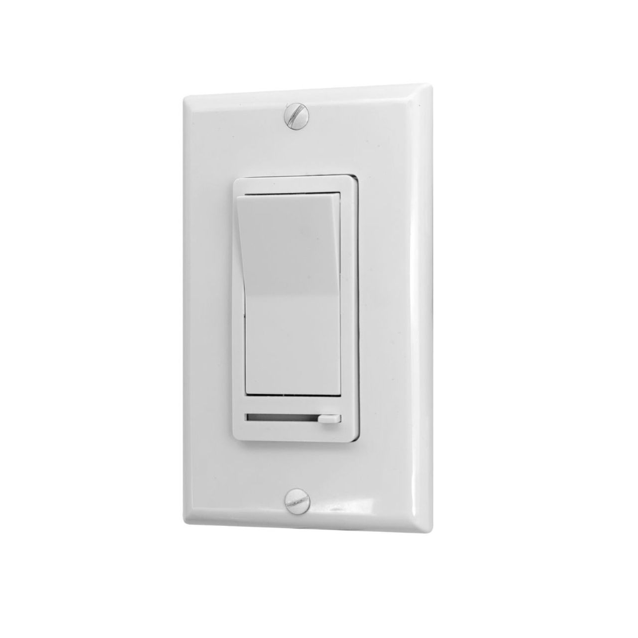 LED 0-10V Wall Dimmer - Decor Slide - 600W Max - White Finish - SWITCH ONLY