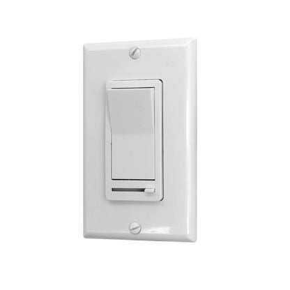 LED 0-10V Wall Dimmer - Decor Slide - 600W Max - White Finish - SWITCH ONLY