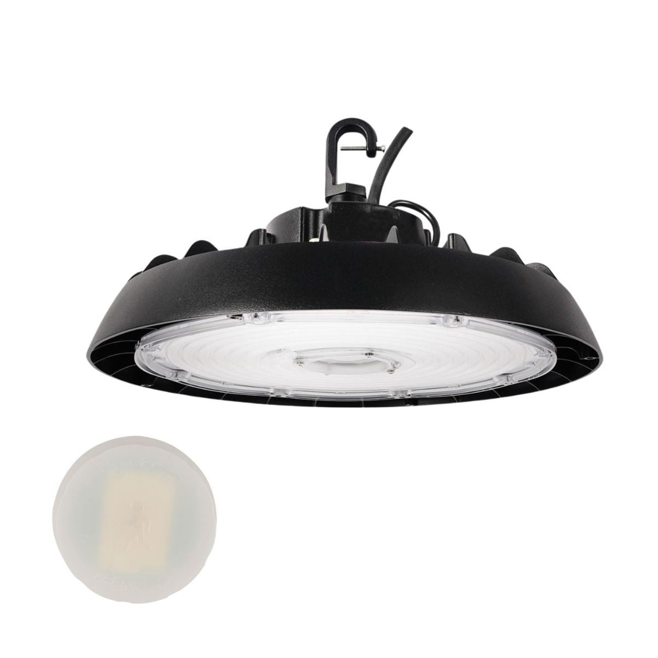 LED UFO High Bay - Wattage Adjustable 200W/240W/300W - 5000K - Plug-in Microwave Motion Sensor - LumeGen