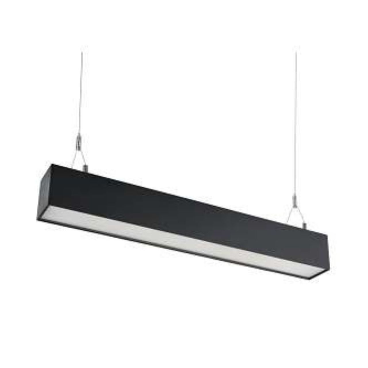 2ft LED Linear Architectural Pendant Fixture with Direct and Indirect Lighting - Wattage Adjustable - Color Tunable - Keystone