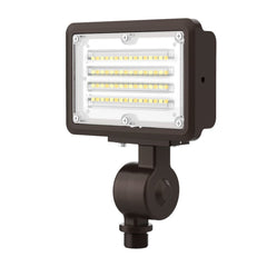 LED Mini Flood Light - 15W - Color Tunable - Bronze Finish - Adjustable Knuckle Mount - LumeGen