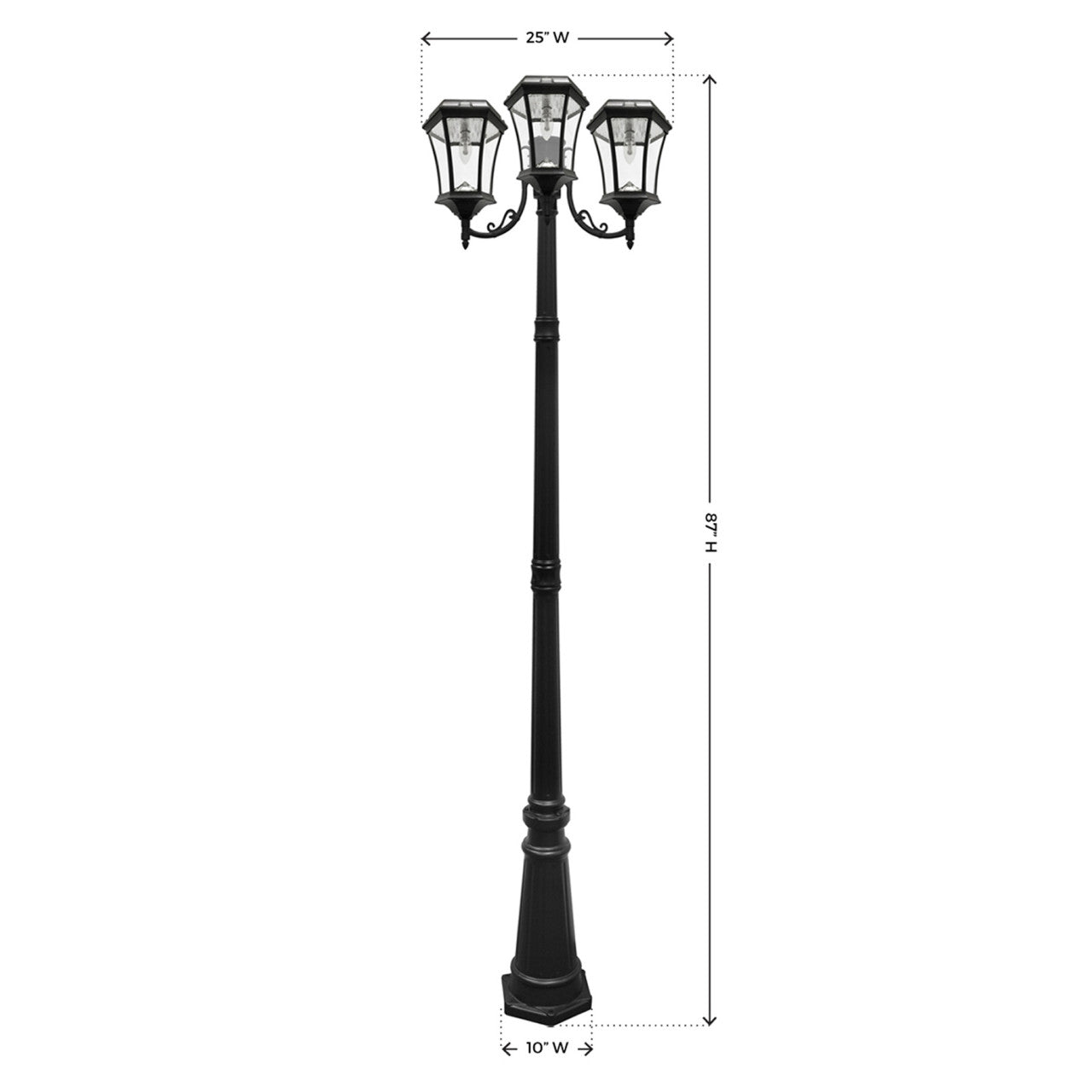 Solar LED Victorian Lantern Light - Gama Sonic