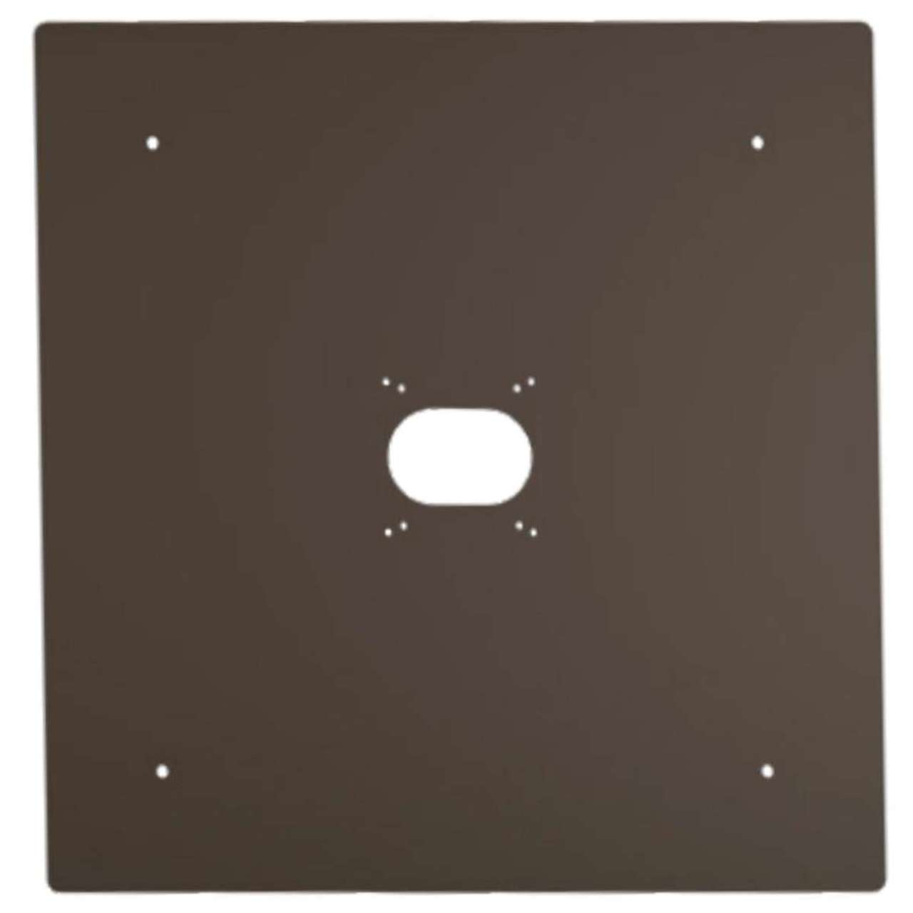 Bronze Mounting Back Plate for LED Canopy Fixture - Keystone