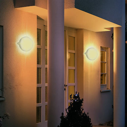 LED Solar Round Wall Light - 1540 Lumens - LumeGen