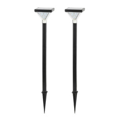 2-Pack Solar LED Luxor Pathway Light - Black Finish - Gama Sonic