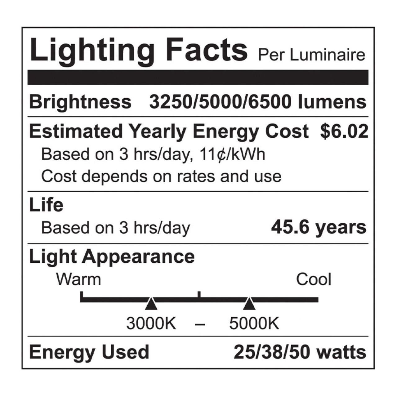 4ft. LED Wattage Adjustable & Color Tunable Wrap Light - 25W/38W/50W - 3500K/4000K/5000K - Euri Lighting