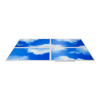 Case of 4 - 2x2 LED Flat Panel Light Cloud Design - 5 Wattage Adjustable - 5 Color Tunable - LumeGen