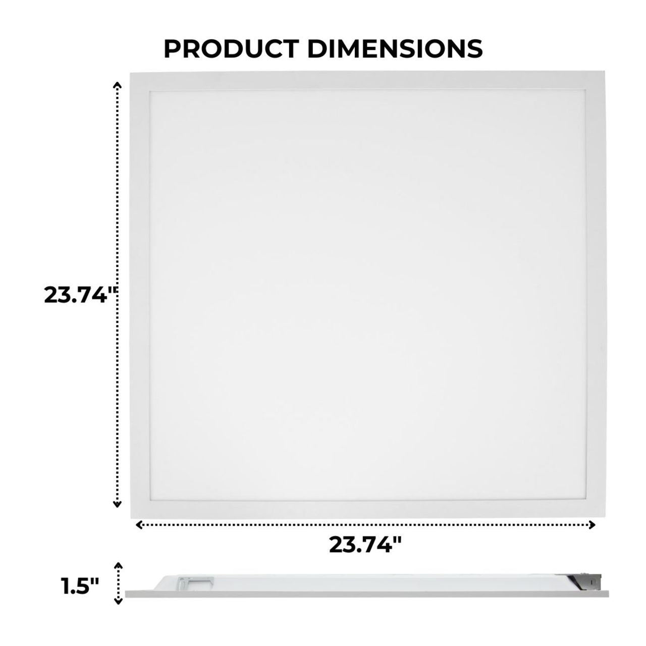 Case of 4 - 2x2 LED Flat Panel Light - 30W - 35K/40K/50K - LumeGen