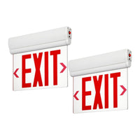 Case of 2 - LED H3 Edge Lit Exit Sign - Red Text - 90-Minute Emergency Runtime -  Beyond LED Technology