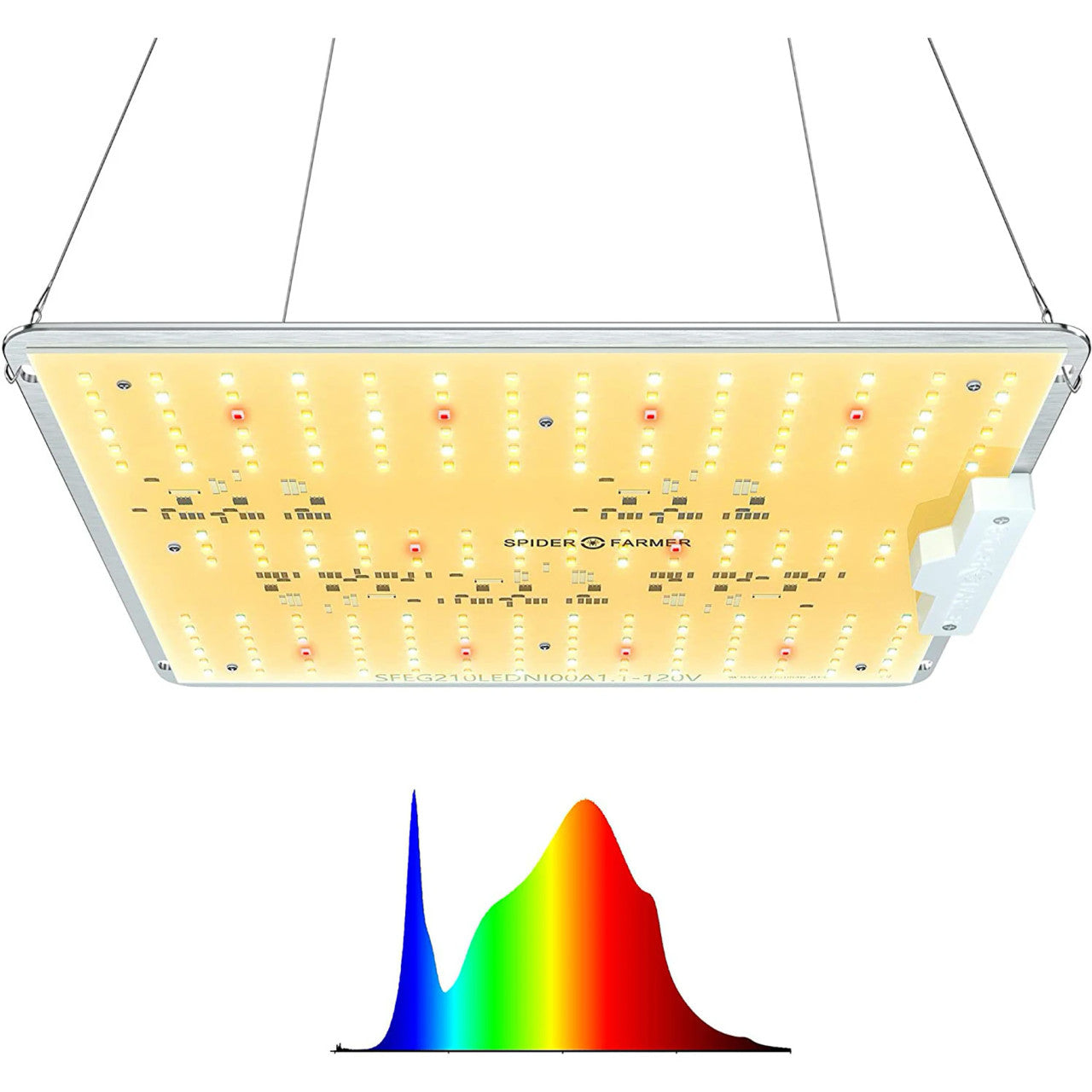 LED Full Spectrum Indoor Grow Light - 100W - Spider Farmer - SF1000D