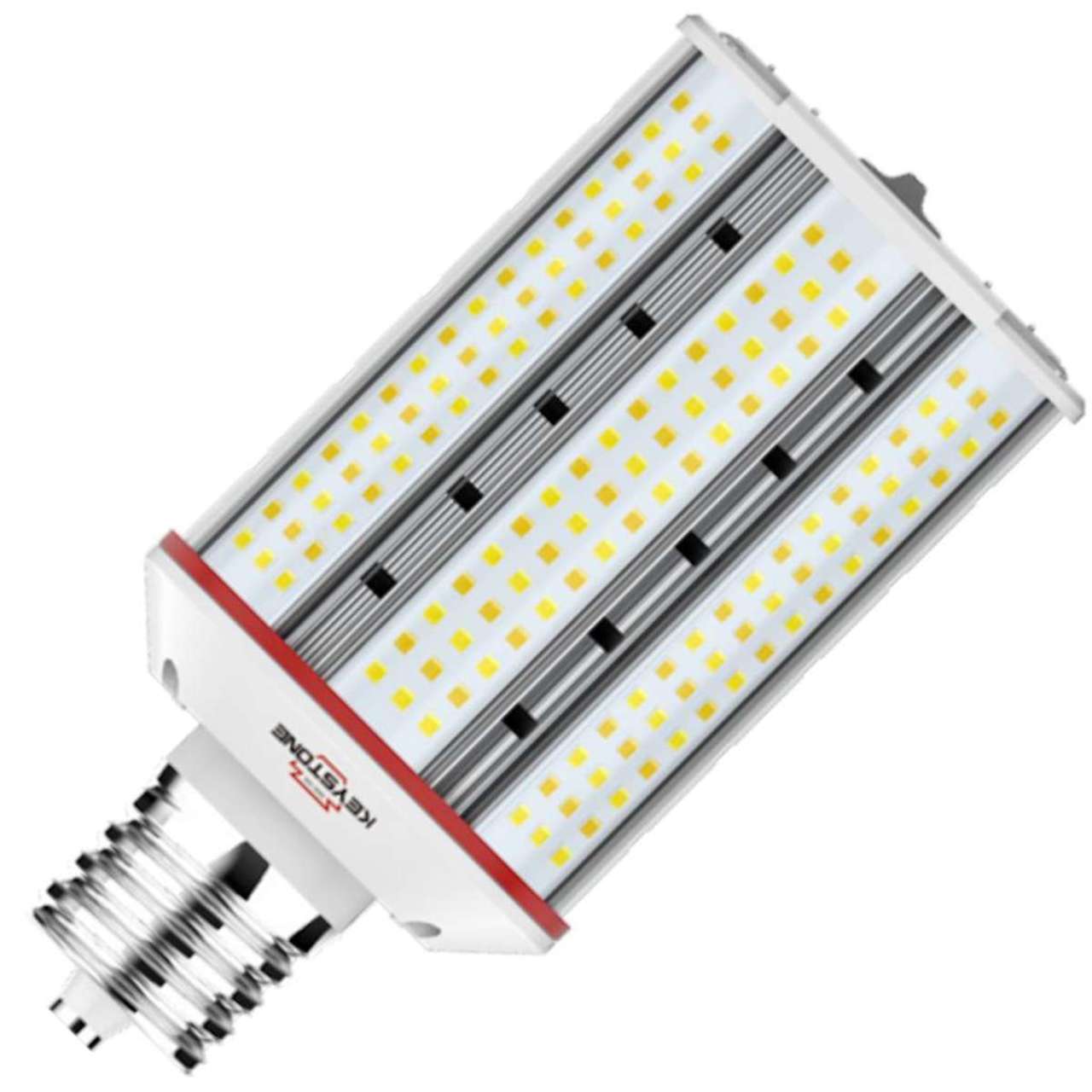 LED Wattage Adjustable & Color Tunable Horizontal HID High Bay Lamp - EX39 Mogul Base - 12W/18W/27W - 3000K/4000K/5000K - Keystone