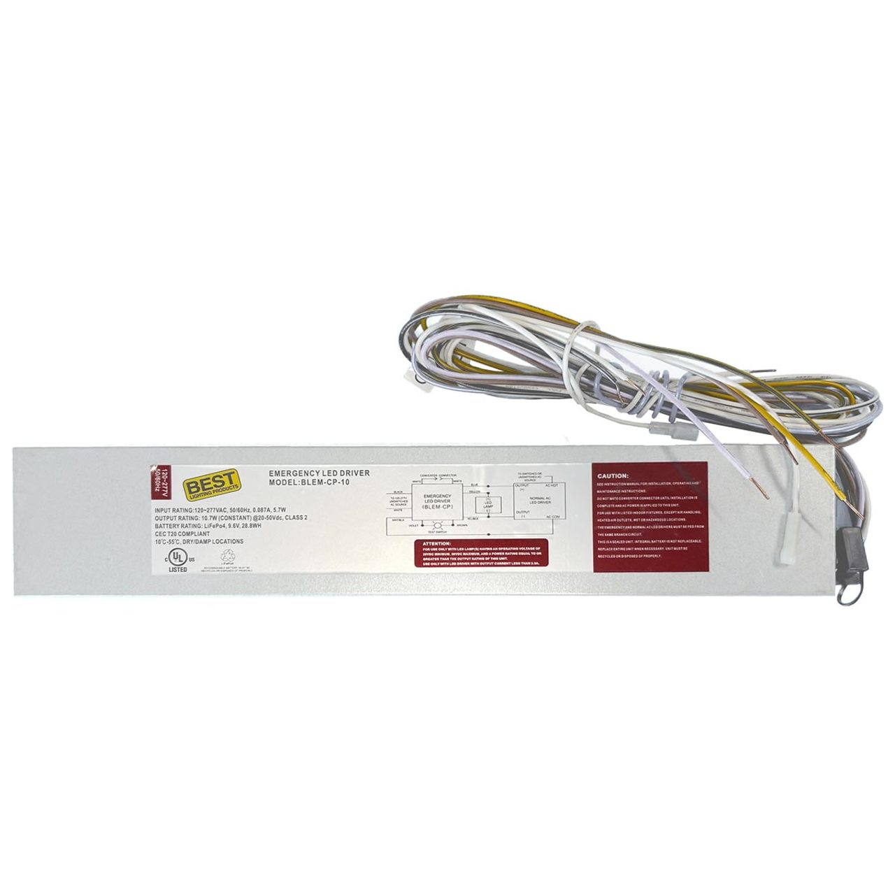 Constant-Power Emergency Driver Gen2 - 13.7W - 90 Minute Backup Time