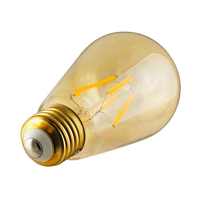 LED ST19 Amber Filament - 5.5W - Dimmable - 60W Equiv - 500 Lumens - 2200K - Euri Lighting