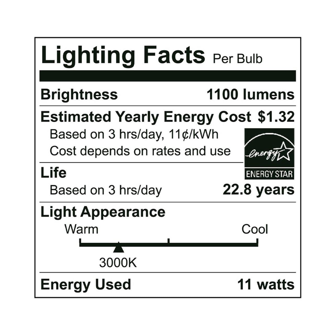 CASE OF 24 - LED A19 Bulb GU24 Base - 11W - 1100 Lumens - Euri Lighting (12 Packs of 2 Bulbs)