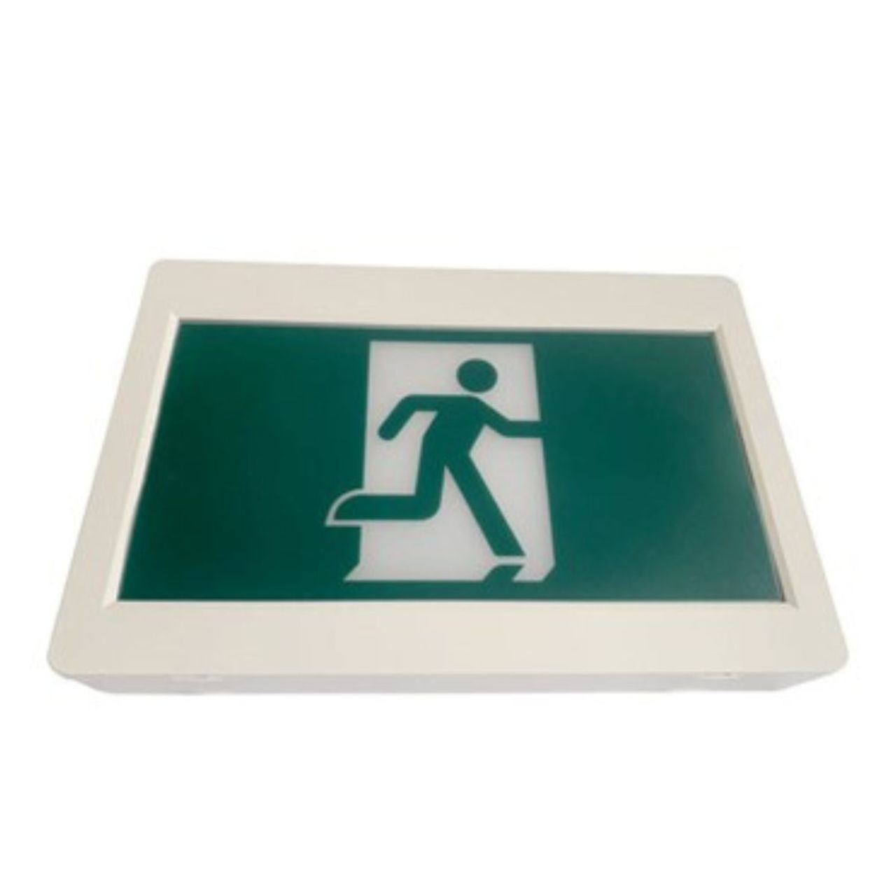 Case of 2 - LED H3 Running Man Exit Sign - 90-Minute Emergency Runtime - Beyond LED Technology