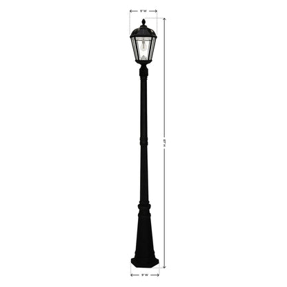 Solar LED Royal Bulb Lantern Light - Black - Gama Sonic