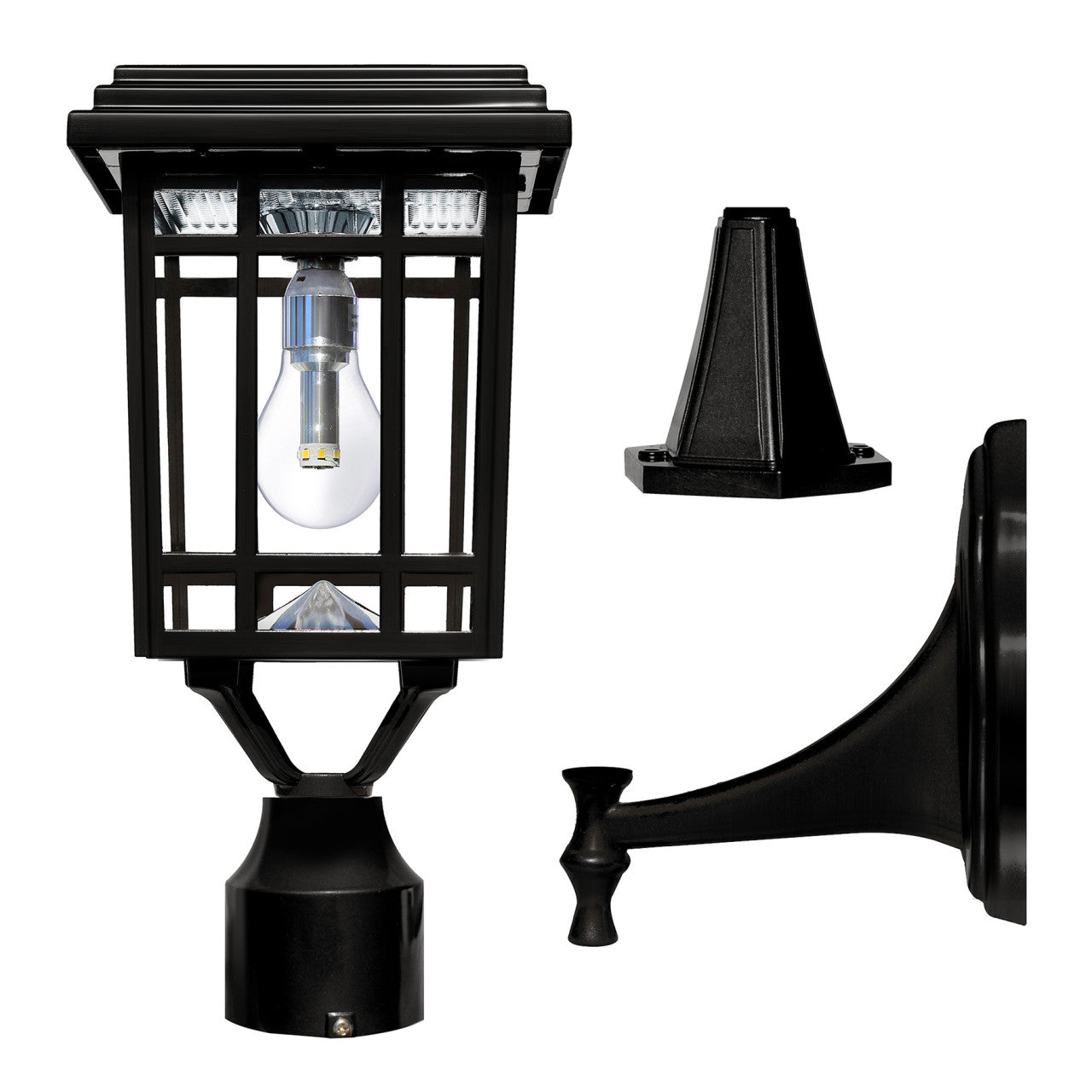 Solar LED Prairie Lantern Light - Gama Sonic