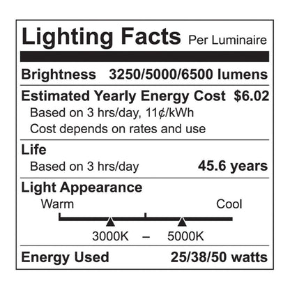 4ft. LED Wattage Adjustable & Color Tunable Vapor Tight Light - 25W/38W/50W - 3500K/4000K/5000K - Euri Lighting