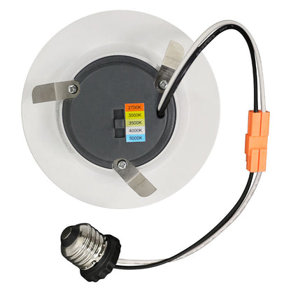 4in. LED Color Tunable Recessed Retrofit - 10W - E26 Adapter Base - Euri Lighting