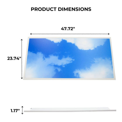 Case of 4 - 2x4 LED Flat Panel Light Cloud Design - Wattage Adjustable 20W/25W/30W/40W/50W - 5 Color Tunable  - LumeGen