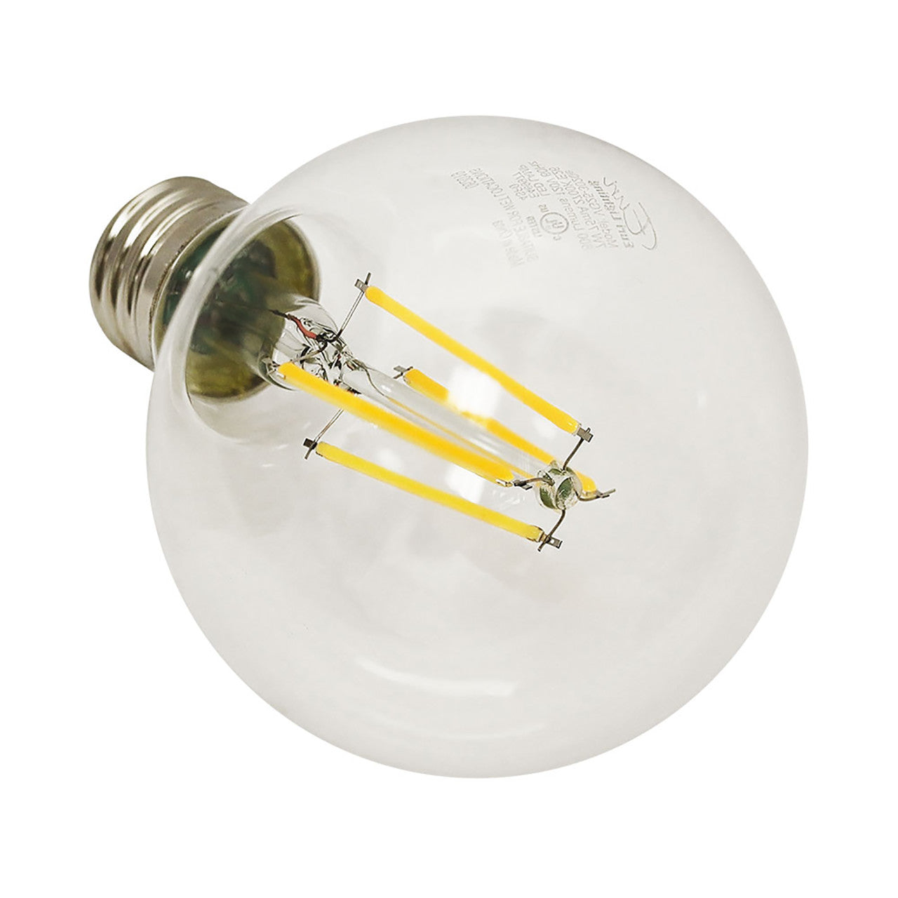 CASE OF 24 - LED G25 Filament Bulb - 7 Watt - Dimmable - 100W Equiv - 800 Lumens - Euri Lighting