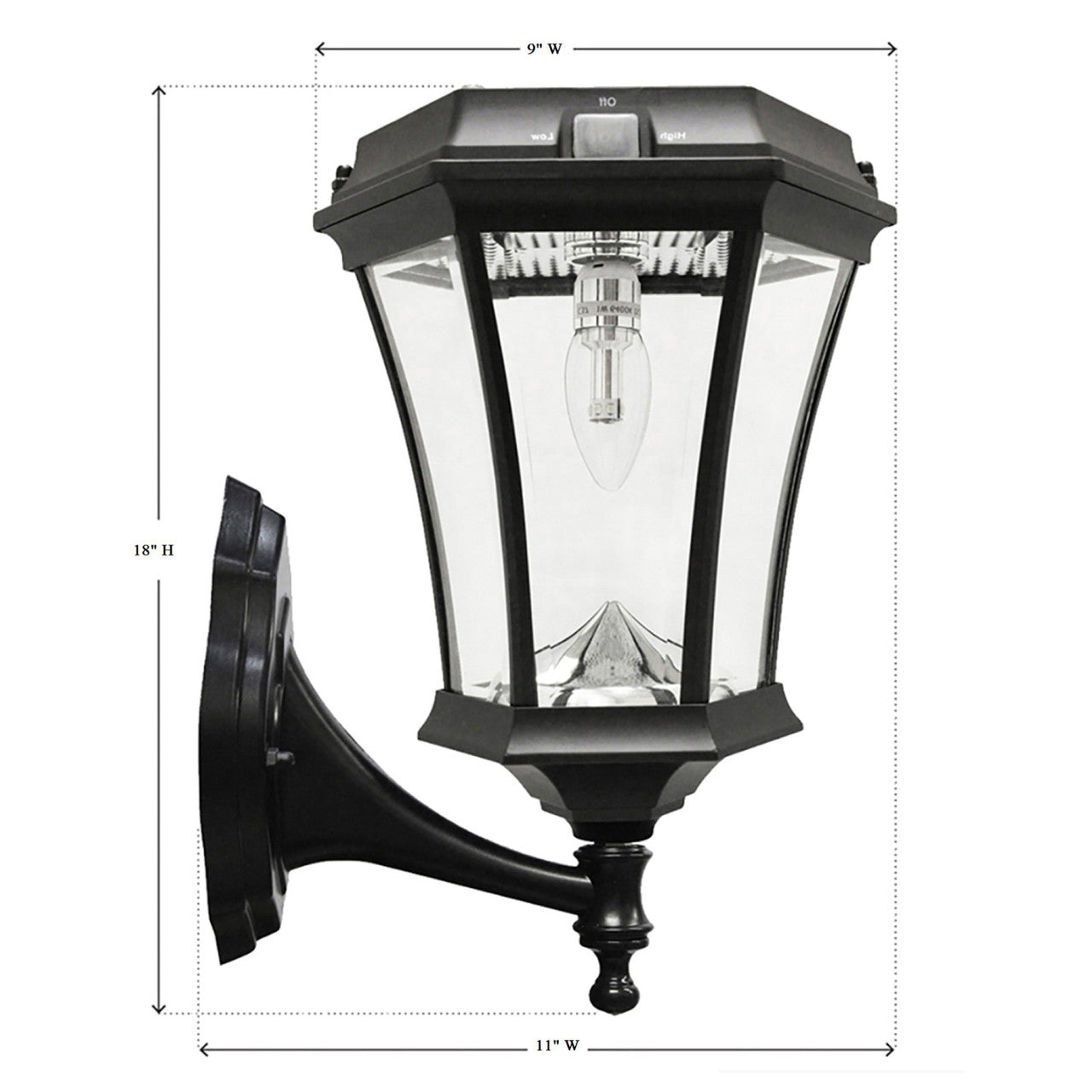 Solar LED Victorian Lantern Light - Gama Sonic