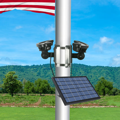 Solar LED Curved Flagpole Light - 1320 Lumens - LumeGen