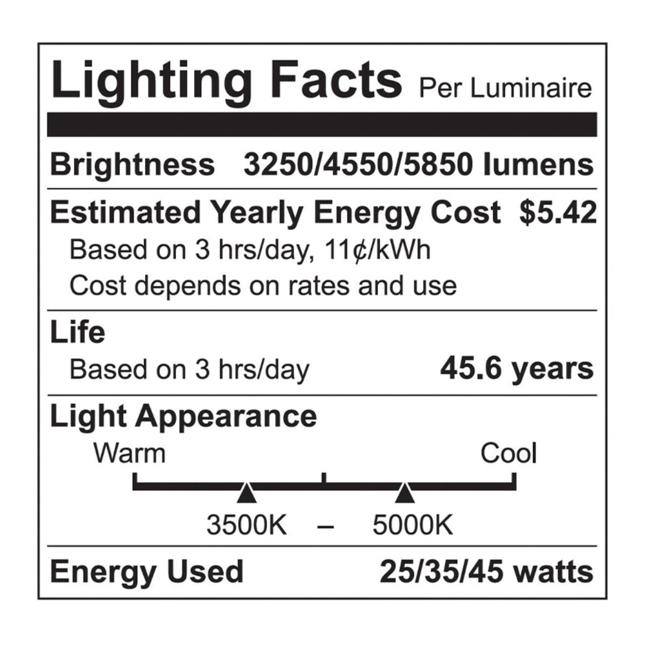 4ft. LED Wattage Adjustable & Color Tunable Strip Light - 25W/38W/45W - 3500K/4000K/5000K - Euri Lighting