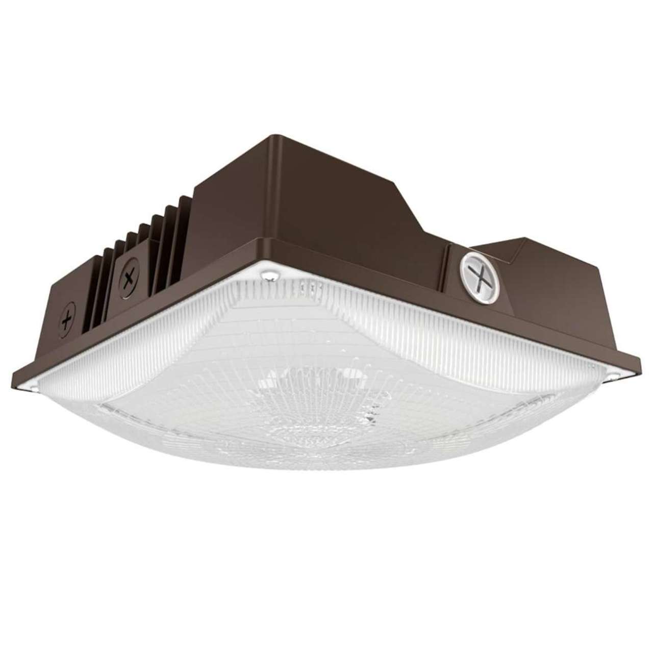 10in. LED Wattage Adjustable & Color Tunable Bronze Canopy Light - 40W/50W/60W - 3000K/4000K/5000K - Keystone