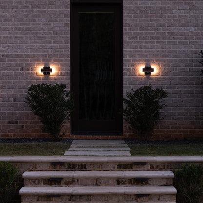 2-Pack Architectural Solar Wall Accent Light - with Motion Sensor - 120 Lumens - Gama Sonic