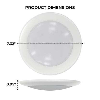 6in. LED Disc Down Light - 15W - Color Tunable 27K/30K/35K/40K/50K - Surface Mount - LumeGen