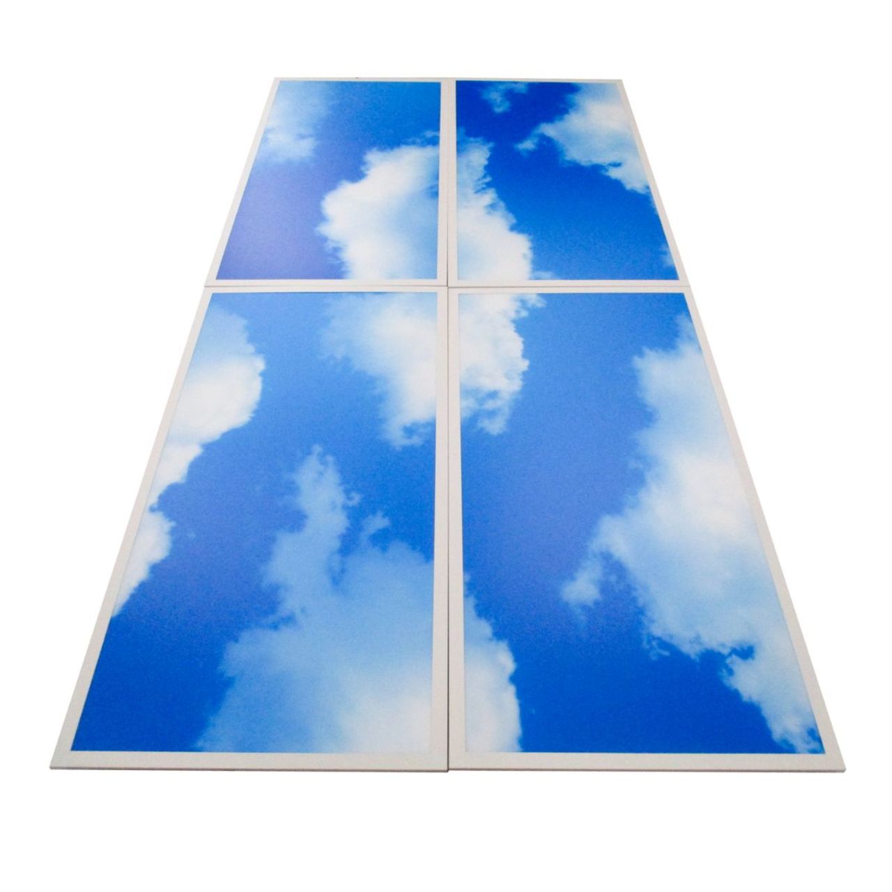 Case of 4 - 2x4 LED Flat Panel Light Cloud Design - Wattage Adjustable 20W/25W/30W/40W/50W - 5 Color Tunable  - LumeGen