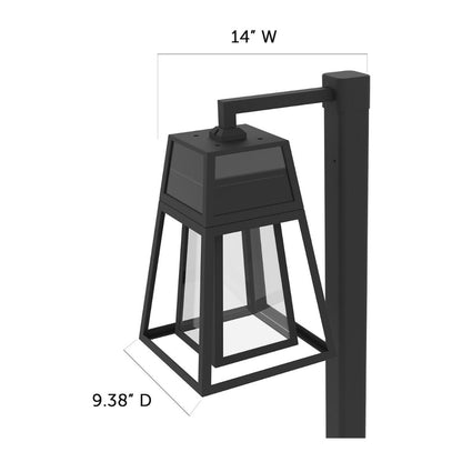 Solar LED Aria Post Light with 8ft Post - Gama Sonic