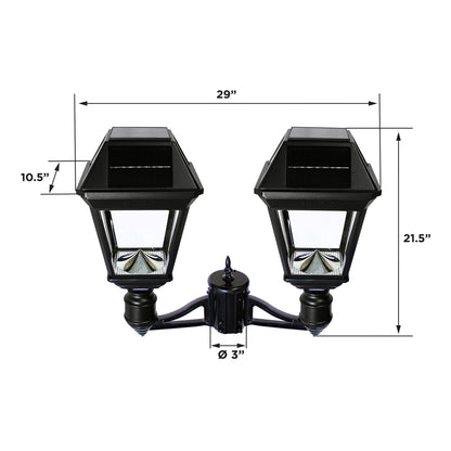 Solar LED Imperial III Commercial Post Light - Dual Color Temperature - Gama Sonic