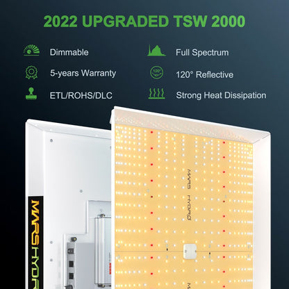 LED Full Spectrum Indoor Grow Light Panel - 300W - TSW - Mars Hydro