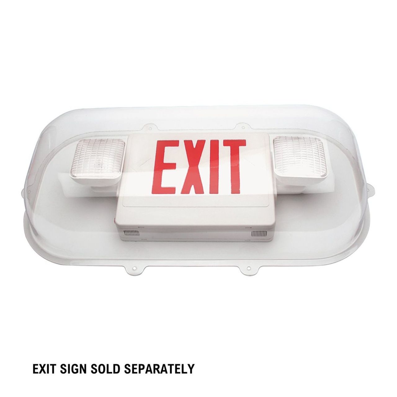 Large Vandal Shield for Emergency Exit Light Combos