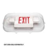 Large Vandal Shield for Emergency Exit Light Combos