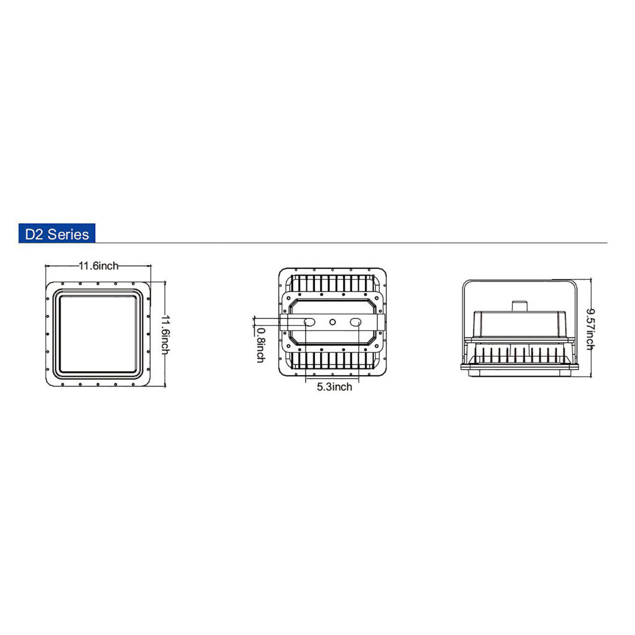 LED Explosion Proof Flood Light - 80W - 10,800 Lumens - Dimmable - C1D1 - Venas