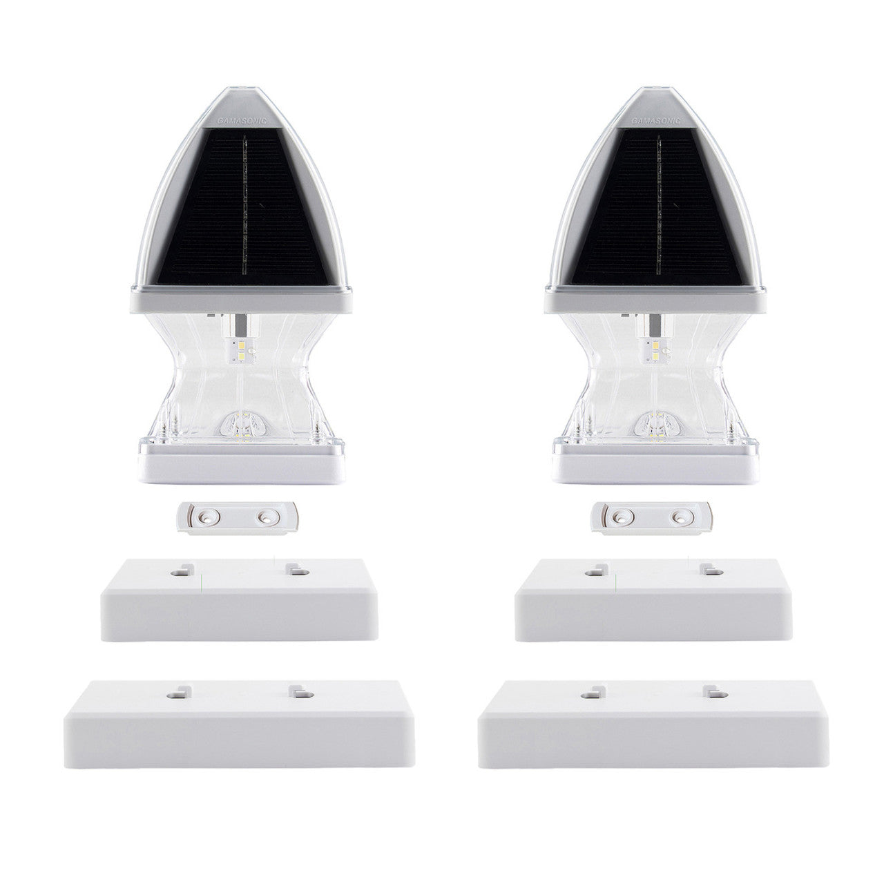 Solar LED Gothic Post Cap Light - 2-Pack - Gama Sonic