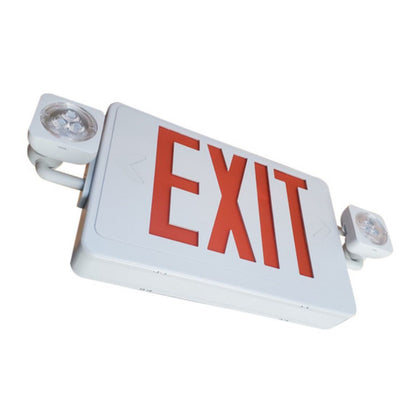 LED Reduced Profile Exit & Emergency Light Combo - 90 Min. Emergency Runtime - LumeGen